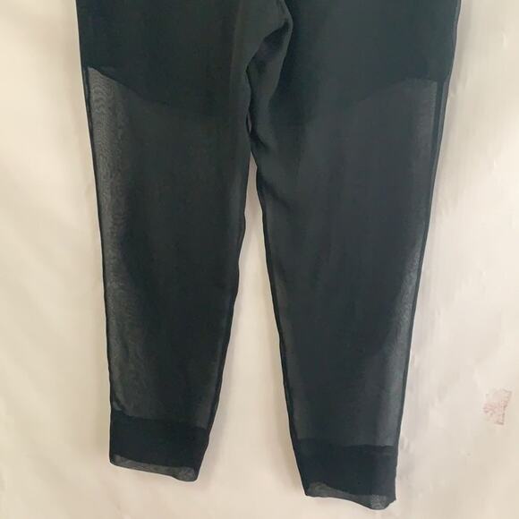VINCE SHEER SILK BLACK PANTS SIZE 6 - Picture 5 of 8